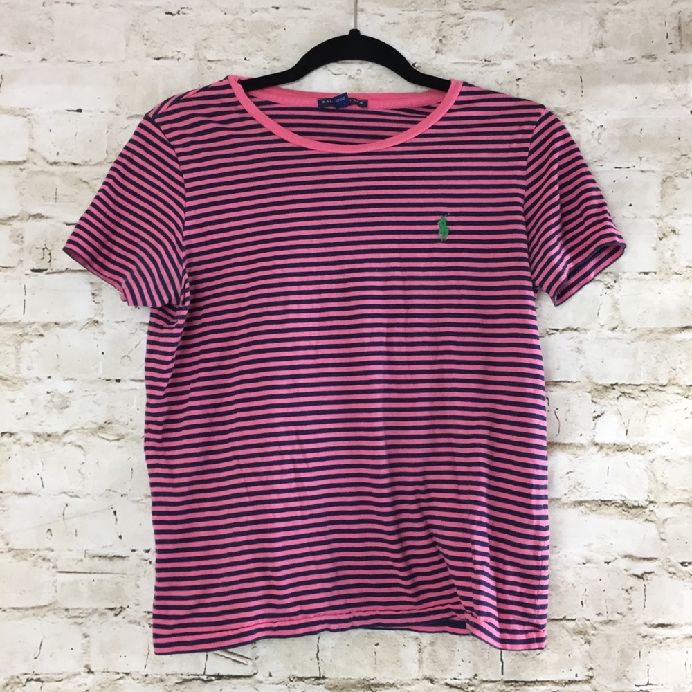 Ralph Lauren Pink & Blue Top✨